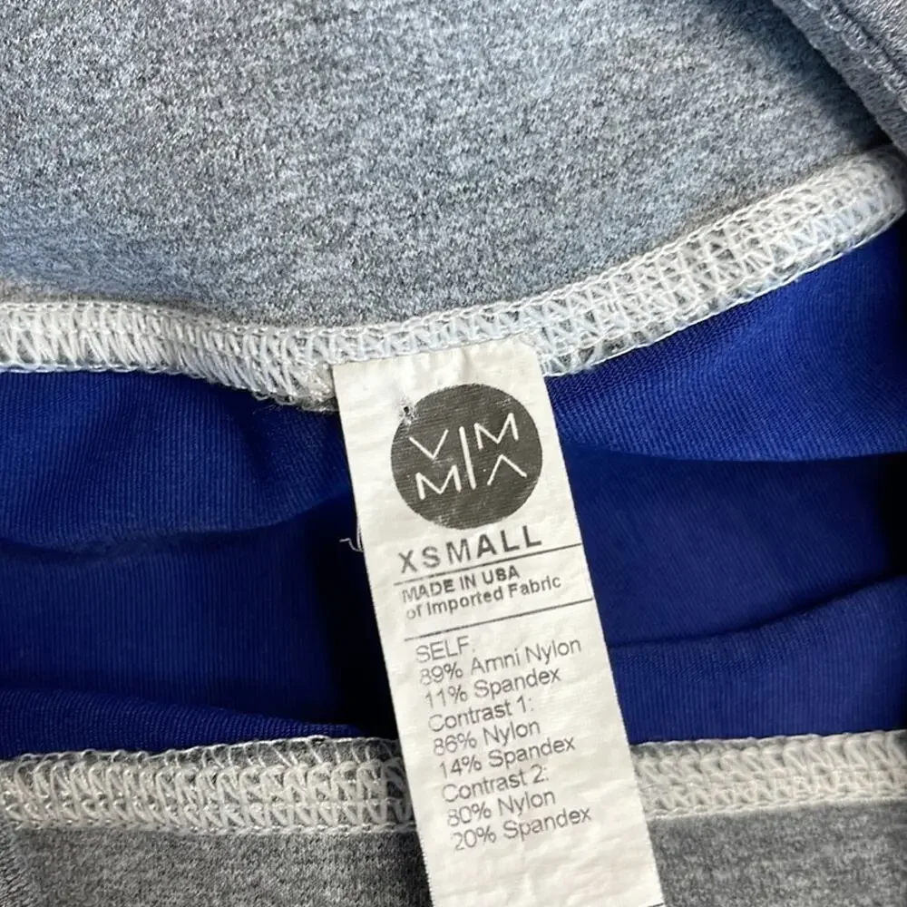 VM/MA Blue Gray White Colorblock Leggings Women’s Size XS